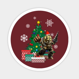 Big Daddy BioShock Around The Christmas Tree Magnet